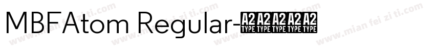 MBFAtom Regular字体转换
